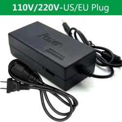 Universal Power Adapter DC 12V/15V/16V/18V/19V/20V/24V 5A Charger 7 Speed Adjustable LED Lights For Power Tool US/EU Plug