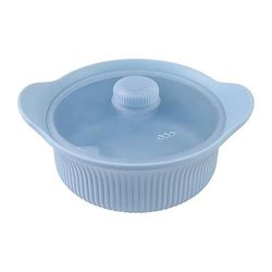 Vaporiera in silicone per microonde da 42 once, 3 scomparti, 4 in 1, pentola per cottura a vapore in silicone con coperchio e manico per verdure, pesce, preparazione pasti, cibo per bambini, forno