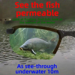 Lunettes polarisées Fisher pour hommes, verre de pêche, observation des poissons, artefact sous-marin