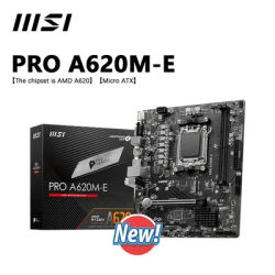 New MSI PRO A620M-E Micro-ATX AMD A620 DDR5 6400+(OC) MHz M.2 PCIe 4.0 x16 96G Supports AMD Ryzen™ 7000 8000 9000 Series AM5