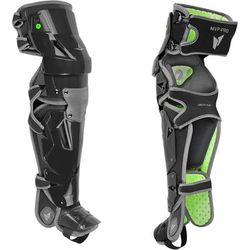 All Star MVP PRO Youth Baseball Catcher's Leg Guards Black/Graphite
