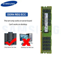 Samsung Server Memory DDR4 Ram 16GB 4G 8GB 32GB 3200MHz 2666MHz 2400MHz 2133MHz PC4 2666V 3200AA REG ECC Support X99 Motherboard