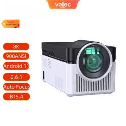 Velec HY450 900ANSI Projector 8K Android 11 BT5.4 Ultra Short Throw Auto Offset Electronic Focus Home Theater Voice Projector