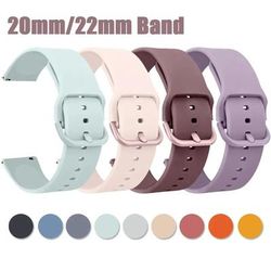 Soft Silicone Sport Watch Band starlight 22mm