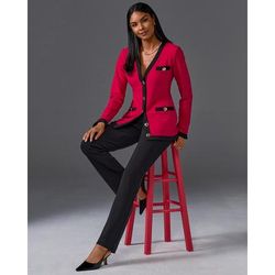 Boston Proper - Red/Black - Beyond Travel Colorblock Set - XL
