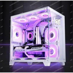 2025 New Style Core I7 14th 14700K 16G DDR5 RTX5060 Gaming PC Desktop with ATX Mid Tower & Fan for Business Use