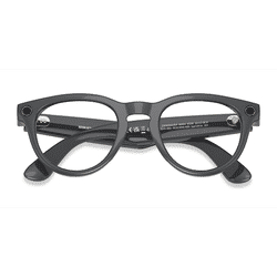 Unisex s round Shiny Asteroid Gray Plastic Prescription sunglasses - Eyebuydirect s Ray-Ban Meta Headliner (Gen 2)