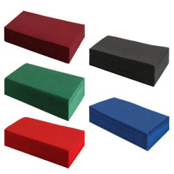 JINYUDOME 25/50Pcs Disposable Colored Linen-Feel Napkins 7.87x15.75inch Prefold Paper Towels for Party Wedding