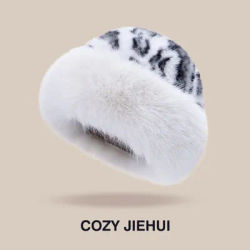 Casquette de Protection des oreilles en peluche pour femme, coupe-vent, garde au chaud, couvre-chef en fourrure moelleuse, chapeau de pêcheur, à la mode, cadeaux, hiver