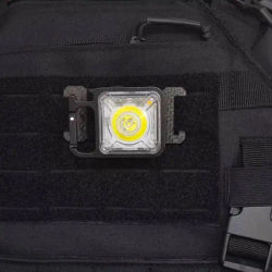 Lampe de poche tactique avec chargeur USB EDC, Mini lumière Portable pour Camping, randonnée, sécurité, sauvetage, Signal lumineux pour sangle de sac à dos Molle 20mm