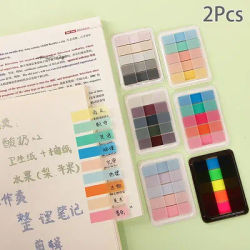 2-Pack Extractable Sticky Tabs Page Markers Writable Transparent Stickers Notes for Books And Documents