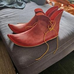 Retrò Vintage Medievale Rinascimento Scarpe Costume Per uomo Celtico Costumi da pirata Halloween Carnevale Mascherata Mascherata Festa Sera Adulti Scarpe