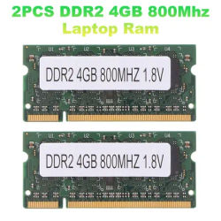 2PCS DDR2 4GB 800Mhz Laptop Ram PC2 6400 2RX8 200 Pins SODIMM For AMD Laptop Memory