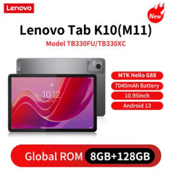 Global Rom Lenovo Tab K10 M11 8GB 128GB WIFI LTE MTK Helio G88 Android 13 Tablet 11'' 90Hz Display GPS PAD Battery 7040mAh