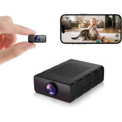 4K Mini Nanny Cam Cloud &SD Storage Auto Night Vision Security Camera WiFi IP Cam No WiFi Recording for Baby/ Pet Motion Detect