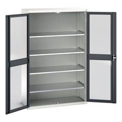 bott 1 armoire verso portes transparentes avec 4 tablettes 1300x550x2000_bott