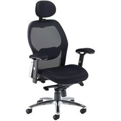 fauteuil de direction ergonomique à dossier haut en maille pour utilisation permanente cosmic