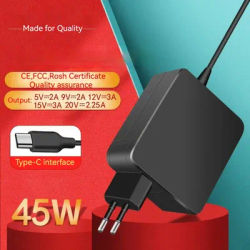20V 2.25A 45W Type-C Ordinateur Portable AC Adaptateur Chargeur pour Bali ADP-45GW A ADP-45XE B PA-1450-78 ADP-45EW BD ADP-45EW CC ADP-45EW AD