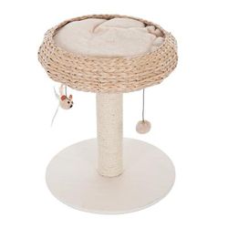 Beige Natural Home I Wooden Cat Tree