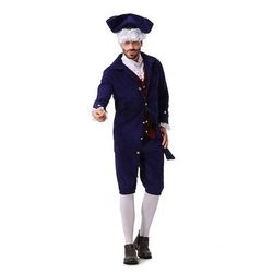 250° anniversario USA Rococò Barocco Abiti Lunghe George Washington Coloniale Guerra rivoluzionaria Costume Per uomo Carnevale Giorno dell'Indipendenza 4 luglio Adulti Cappotto Pantaloni Colletto