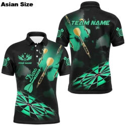 3D Sports Style Colorful Mens Darts Polo Shirt Custom Darts Shirt For Men Dart Team Jerseys Gift For Darts Lovers Unisex Tops