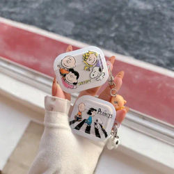 Étui Airpods 4 1 2 3 Pro 2 3, étui de protection en TPU pour écouteurs Bluetooth sans fil, dessin animé mignon Snoopy Charlie Brown