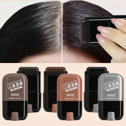 3-Color Quick Touch-Up Hair Stick, Beard Color Stick,Cover Gray Hair Portable Temporary Quick Coverage Hair Pen,Instant Dye Comb