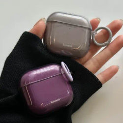 Coque souple de couleur rétro pour AirPods Pro 3 AirPods 4 3 2 1, étui transparent pour écouteurs violet Orange vert pour AirPods Pro 2
