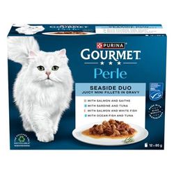 24x85g Ocean Flakes in Gravy Mixed Pouches Perle Gourmet Wet Cat Food