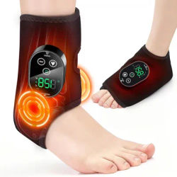 Electric Ankle Brace 6 Levels Hot Compress Vibration Massage Ankle Guard Brace Leg Carpal Tunnel Feet Protection Support Belt