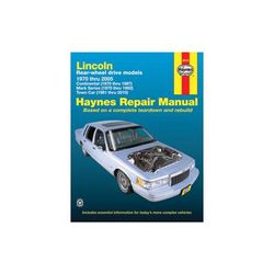 1970-1980, 1982-1987 Lincoln Continental Paper Repair Manual - Haynes