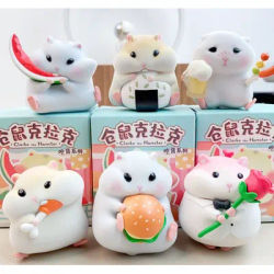 In Stock Clark The Hamster A Cute Foodie Mouse Blind Box Kawaii Mini Figure Perfect Desktop Decoration Birthday Gift For Girls