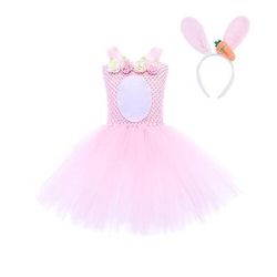 Tutu Vestaglia Principessa Fantasia animale coniglietto di Pasqua Vestiti Divertente Bambini Ragazze Carnevale Giornata universale dell'infanzia Carnevale Feste Vestirsi