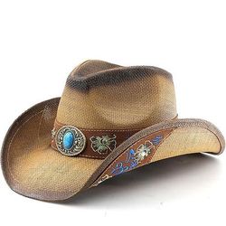 250° anniversario USA Retrò Vintage Far West Cappello da Cowboy Cappello da cowgirl Cowgirl Cowboy Cowboy del West Costume Unisex Mascherata 4 Luglio Feste Giorno dell'Indipendenza Adulti Cappello