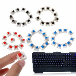 10Pcs 3 Pin Mechanical Keyboard Switch Blue/Red/Black/Brown Replacement For Gateron Cherry MX Switch Keyboard