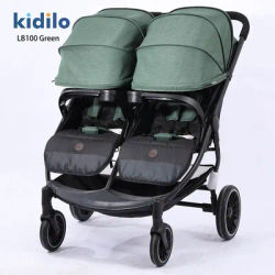 2025 New All-in-one Twin Stroller Can Sit or Lie Down,Lightweight and Foldable Baby Stroller with Full Canopy and High Landscape