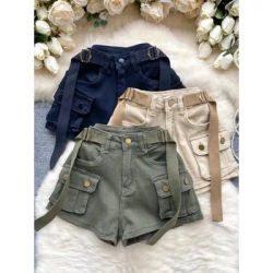 Mini-jupe taille haute pour femme, style Y2K, en jean, coupe slim, élastique, pour l'été, tendance, grandes tailles