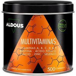 Aldous - Multivitaminico Difese Immunitarie, Stanchezza 500 pz Compres
