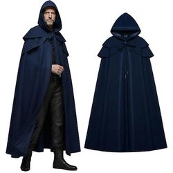 Gotico Retrò Vintage Medievale Lunghezza al pavimento Mantello Cavaliere Costume Unisex Halloween Carnevale Feste Mascherata Fiera Rinascimentale Adulti Mantello