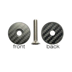 BALUGOE Bicycle Headset carbon top Cap Carbon Fiber Bike Stem 28.6mm 1 1/8" Steerer Fork Tube Headset Cap Cover