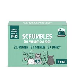 12x85g Jelly Classic Selection Gut Health Scrumbles Wet Cat Food