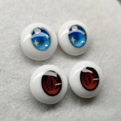 Eyeball Doll Eyes Resin Anime Eyes 6/8/10/12/14/16/18/20/22/24mm DIY Handmade Doll Accessories Eyeball Plaster Eyes