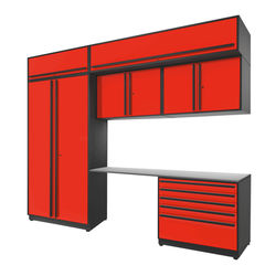 Proslat FusionPlus 10 ft set - Handy 5 Drawer & Overheads