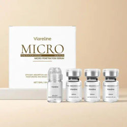 Collagen Hydrating Firming Anti-Aging Essence Set with Facial Roller - Micro Penetration Deep Moisturizing Smooth Glow Face Care
