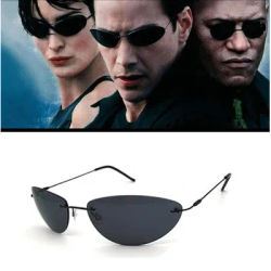 Lunettes de soleil polarisées en titane style Neo The Matrix, ultralégères, sans monture, pour hommes, design de marque, pour la conduite, Oculos De Sol