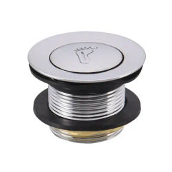 Waste Drain Pop Up Drain Easy To Install Water-tight Seal Alloy+Brass+Plastic Bathroom Bathtub Drain Plug Silver Brand New