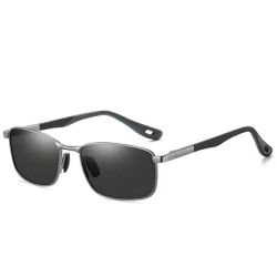 Lunettes de soleil de cyclisme polarisées UV400, monture en métal légère, lunettes de sport pour hommes, cyclisme, conduite, pêche, plein air A743