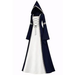 Medievale Rinascimento Vestito Costume di fantasia Strega Vichingo Costume Per donna Celtico Fantasia Halloween Carnevale Performance LARP Fiera Rinascimentale Adulti Vestito