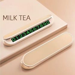 semplice auto parcheggio temporaneo tessera numero di telefono supporto per auto numero di telefono luminoso parcheggio accessori per auto accessori per auto mini portatile