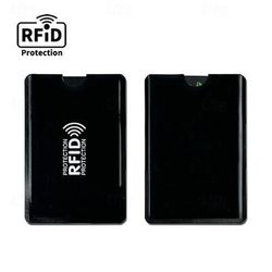 Set da 100 bustine protettive RFID, ideali per proteggere carte di credito o passaporti, prevenire il furto d'identità in viaggio, porta carte sottili e colorati per portafogli, protezione antifurto.